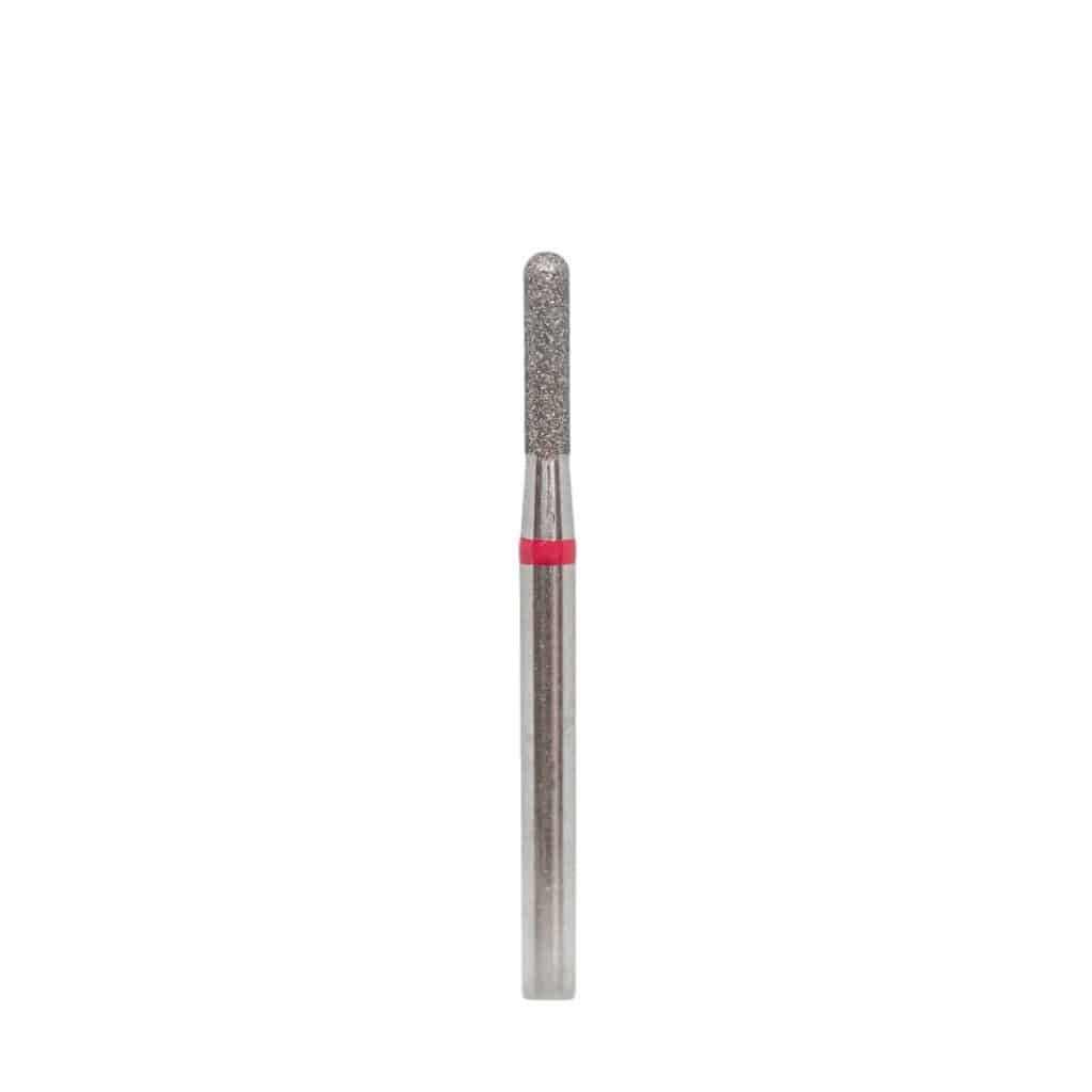 Diamond drill bit "cylinder with round end" 021 red