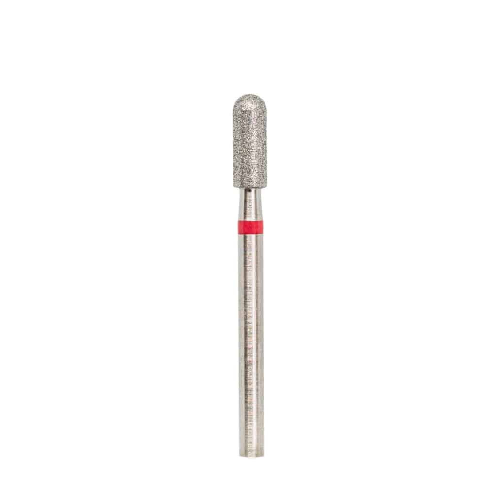 Diamond drill bit "cylinder with round end" 031 red