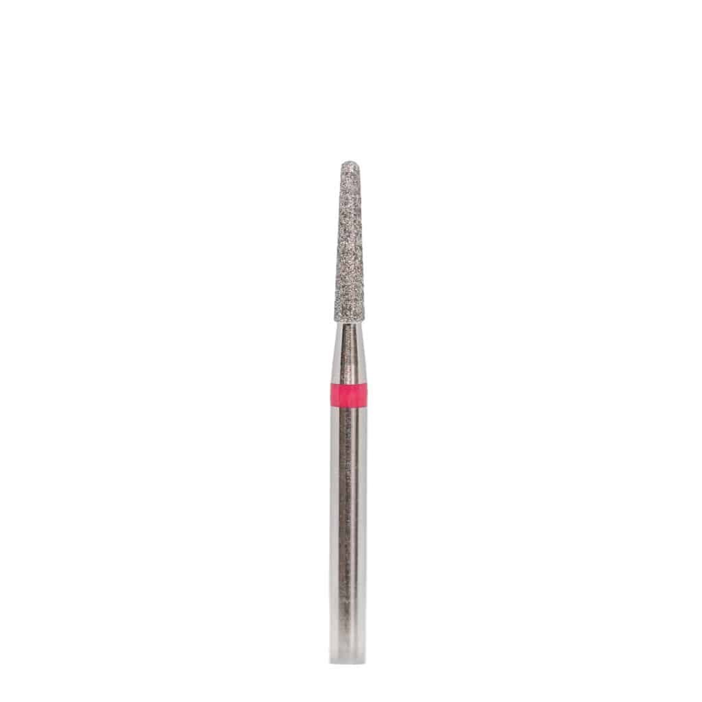 Diamond drill bit "cone with round end" 018 red
