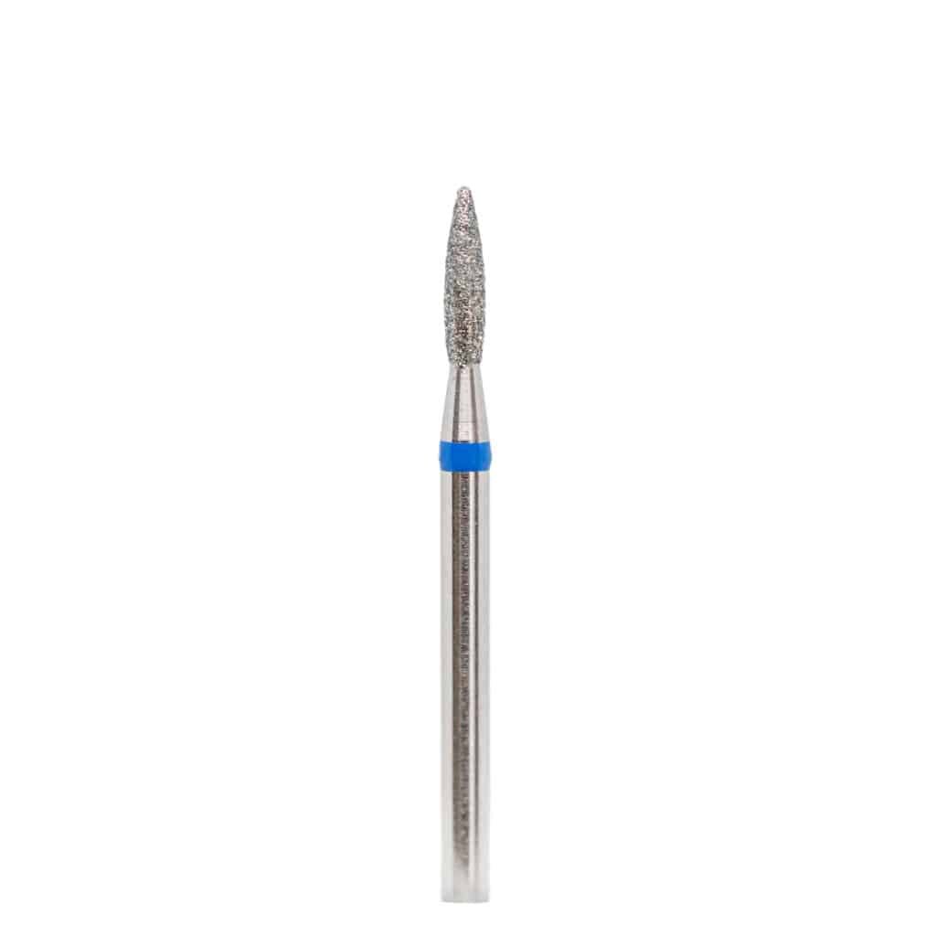 Diamond drill bit "flame with not sharp end" 021 blue