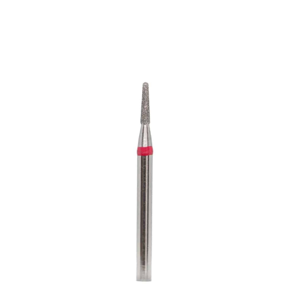 Diamond drill bit "cone with round end" 014 red