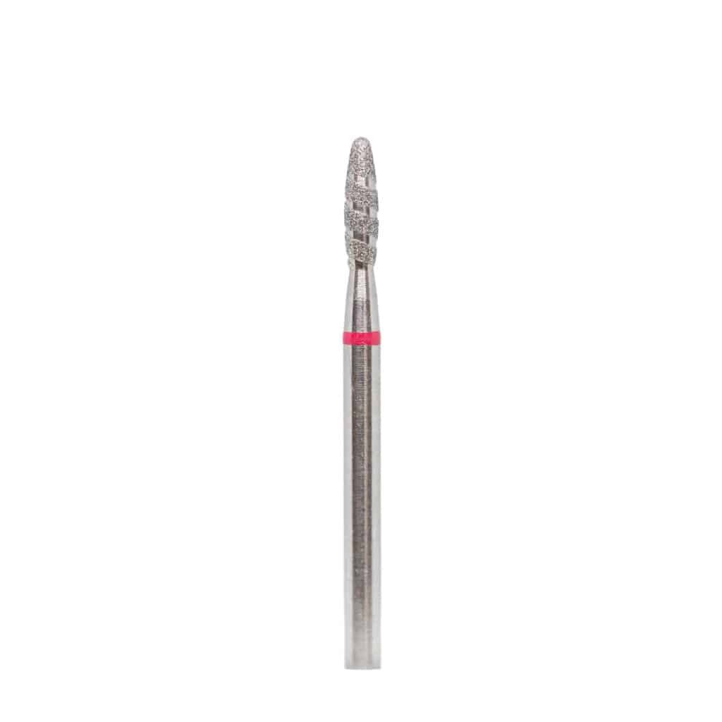 Diamond drill bit "flame “tornado” with safe end" 021 red