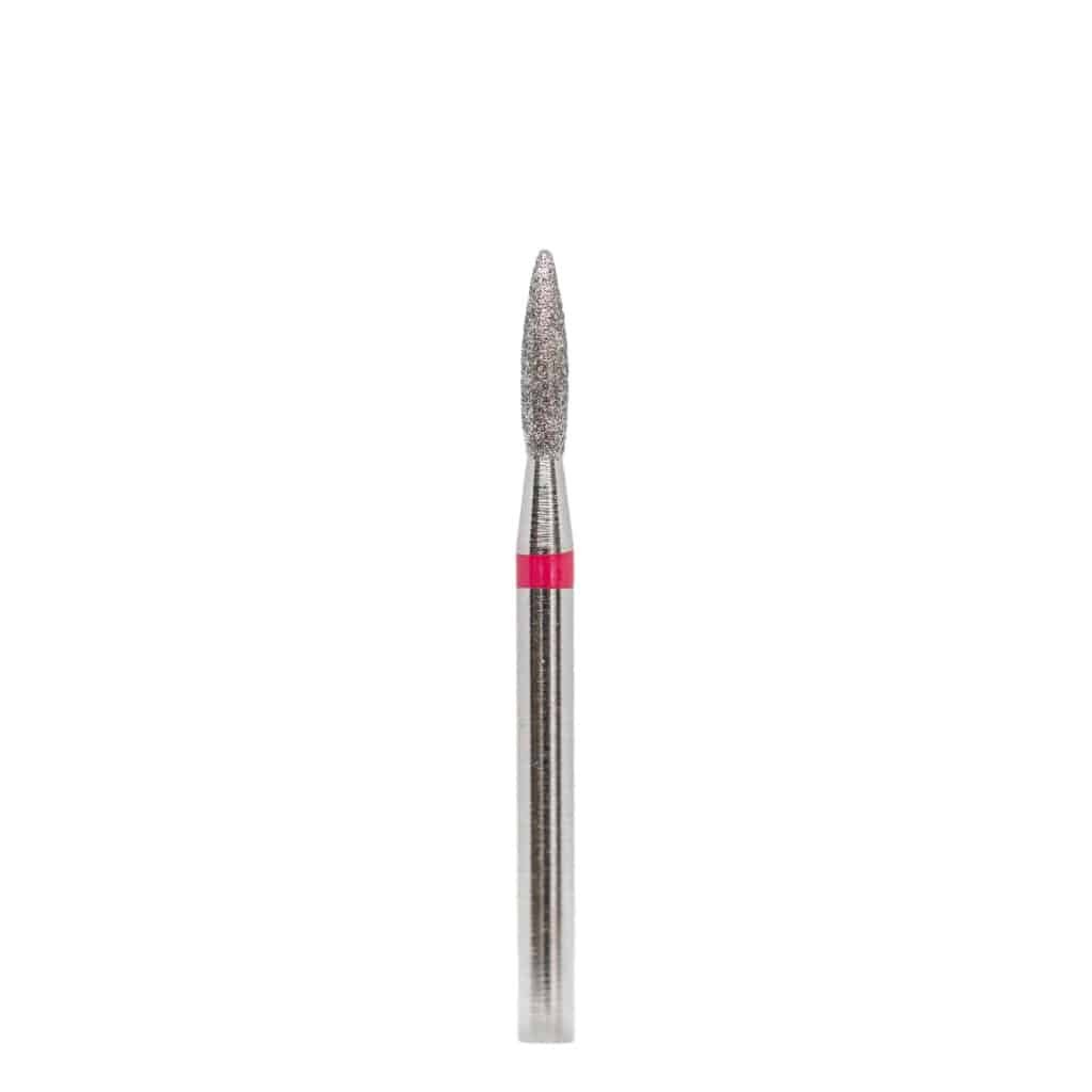 Diamond drill bit "flame with not sharp end" 018 red