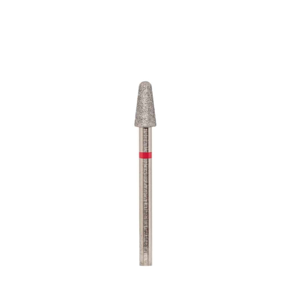 Diamond drill bit "cone with round end" 040 red
