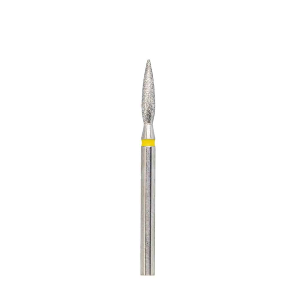 KMIZ Fresa de diamante “llama” 023 amarilla, 10mm [117982]