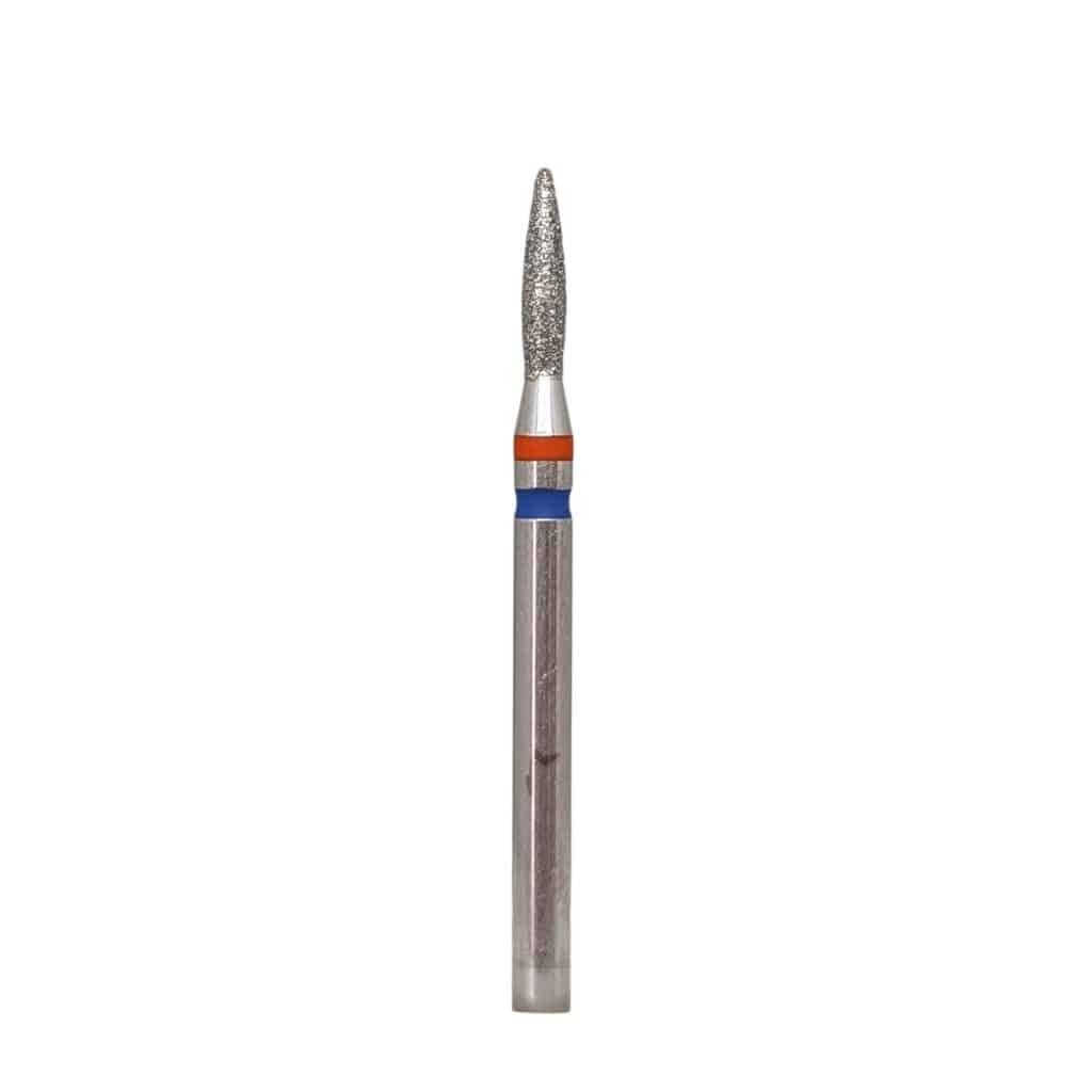 KMIZ Fresa de diamante "llama" 018 roja/azul twin, 8mm [118561]