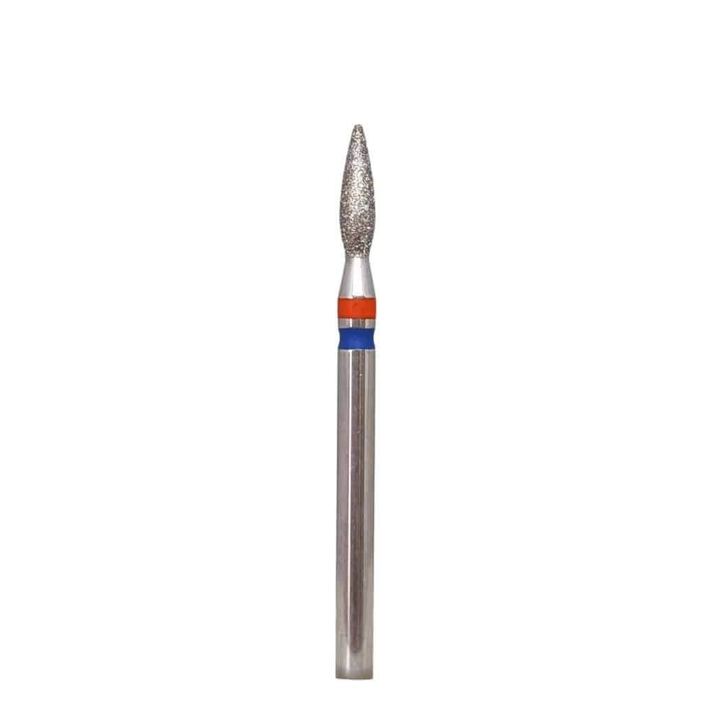 KMIZ Fresa de diamante "llama" 023 roja/azul twin, 8mm [118560]