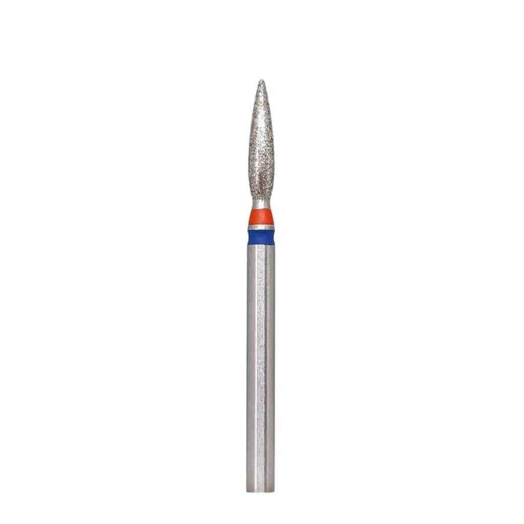 KMIZ Fresa de diamante "llama" 023 roja/azul twin, 10mm [118559]