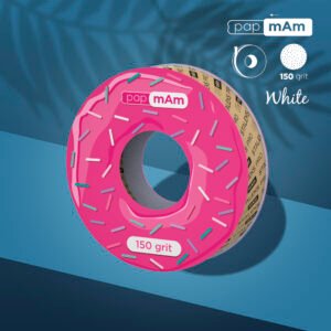 STALEKS PapMam replacement file-tape (donut), white, 150 grit / 7 m [ATSC-150W]