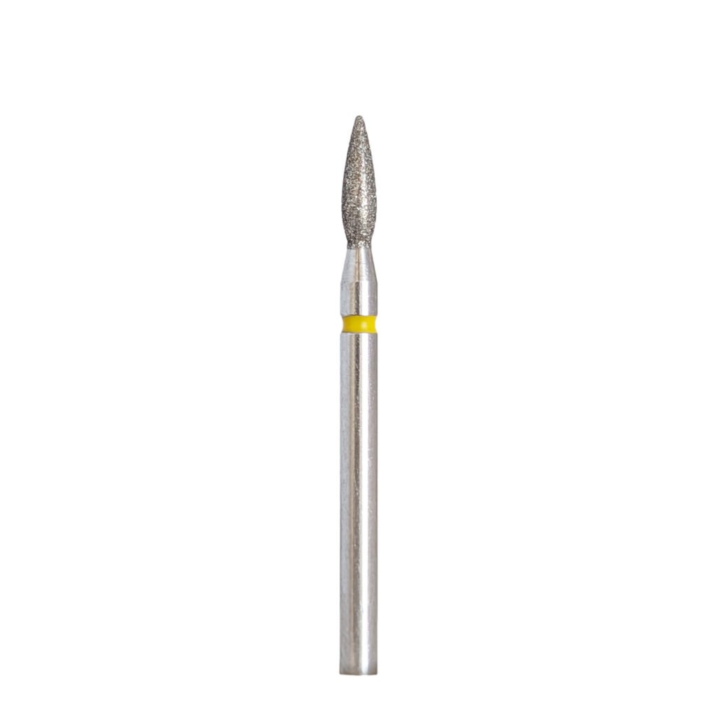 KMIZ Fresa de diamante “llama” 023 amarilla, 8mm [117983]