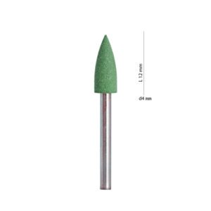 Силиконовый полировщик, 3/32", ⌀4*12мм, Зелёный (C) #xs