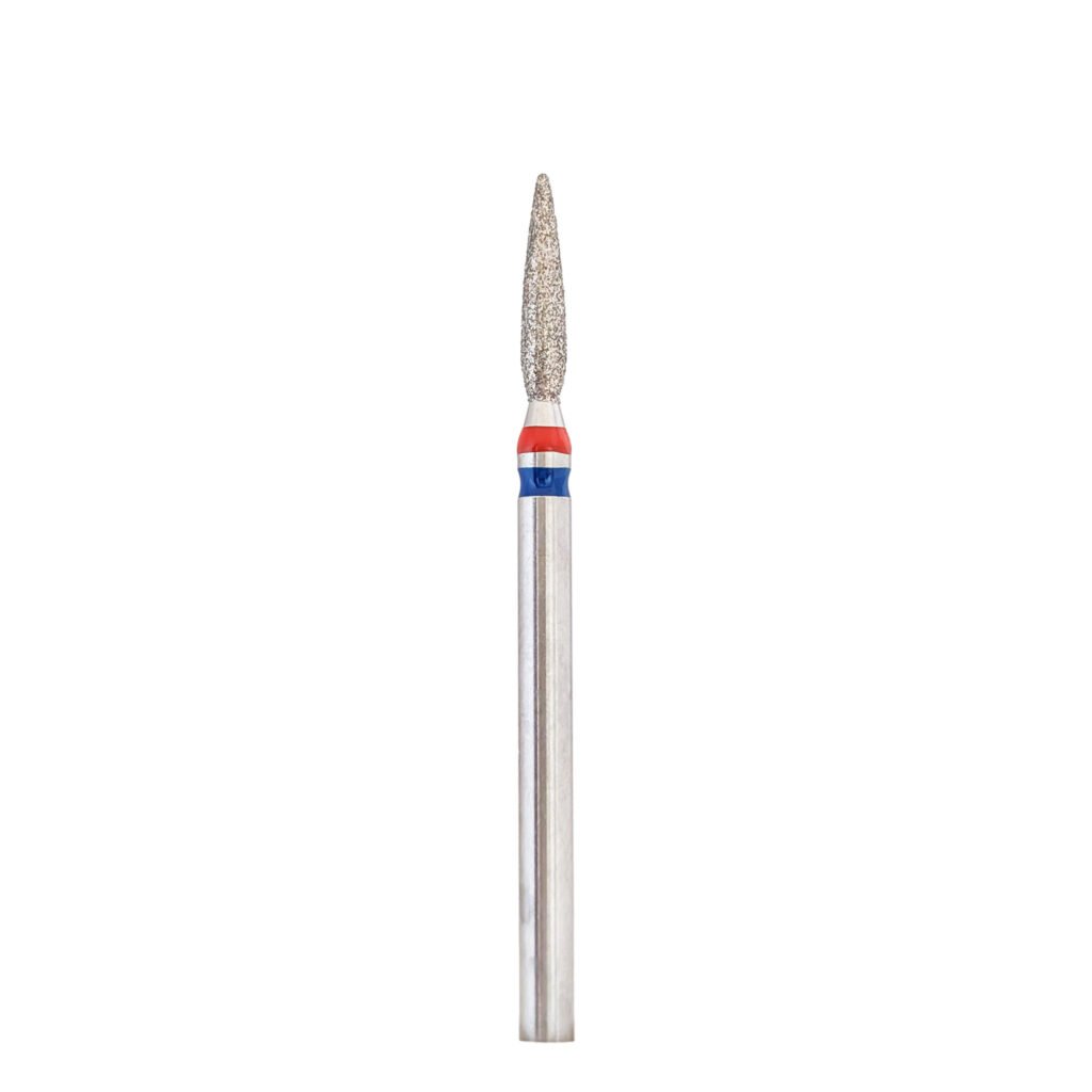 KMIZ Fresa de diamante "llama" 021 roja/azul twin, 10mm [118867]